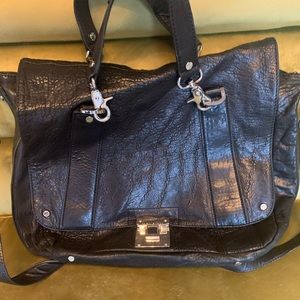 Tory Burch black leather shoulder bag